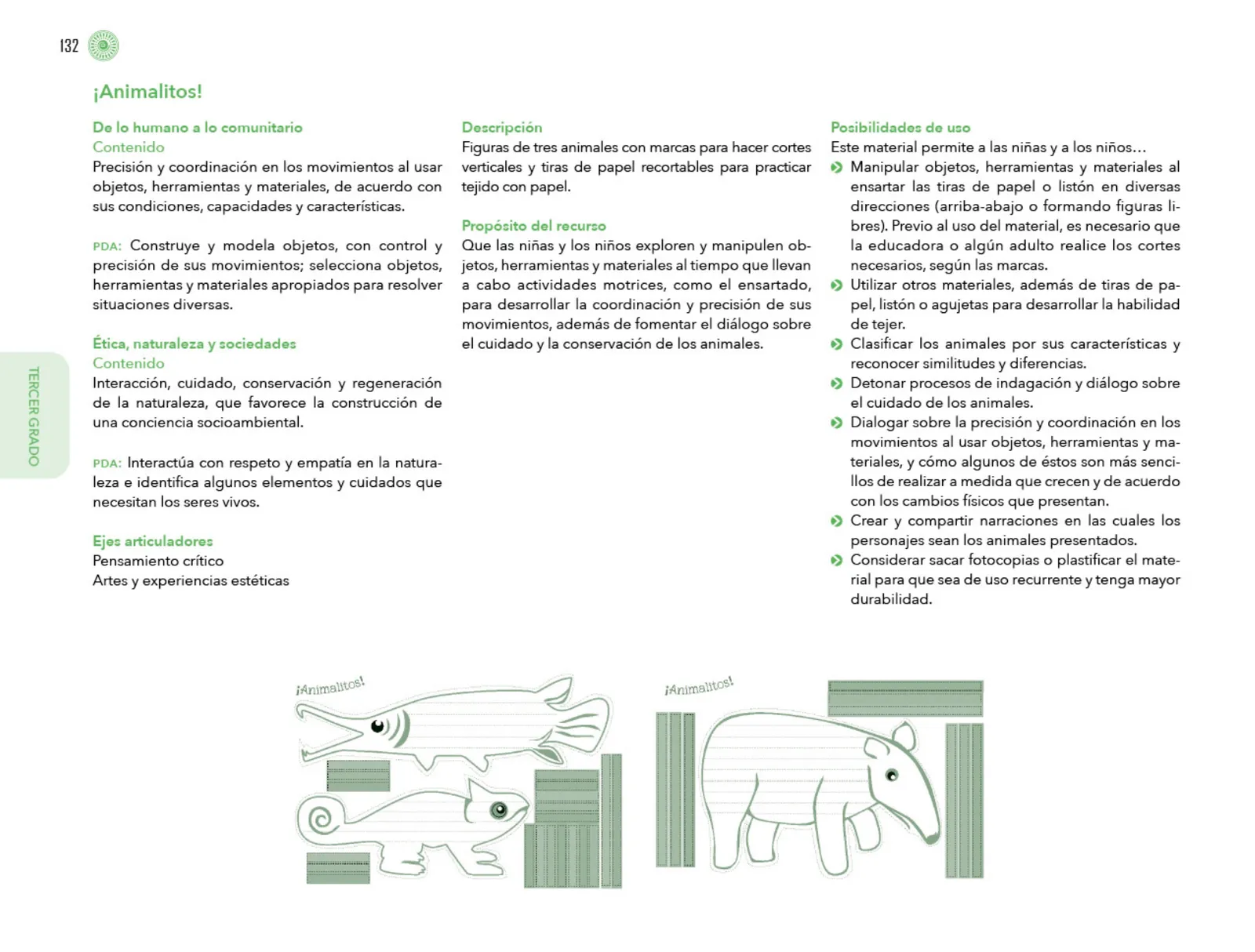 Miniatura página 133 de Posibilidades de trabajo para la acción transformadora y el codiseño. Ficheros. Fase 2  Libro de Educación Preescolar Grado 1°, 2°, 3°  Ciclo Escolar 2025 - 2026