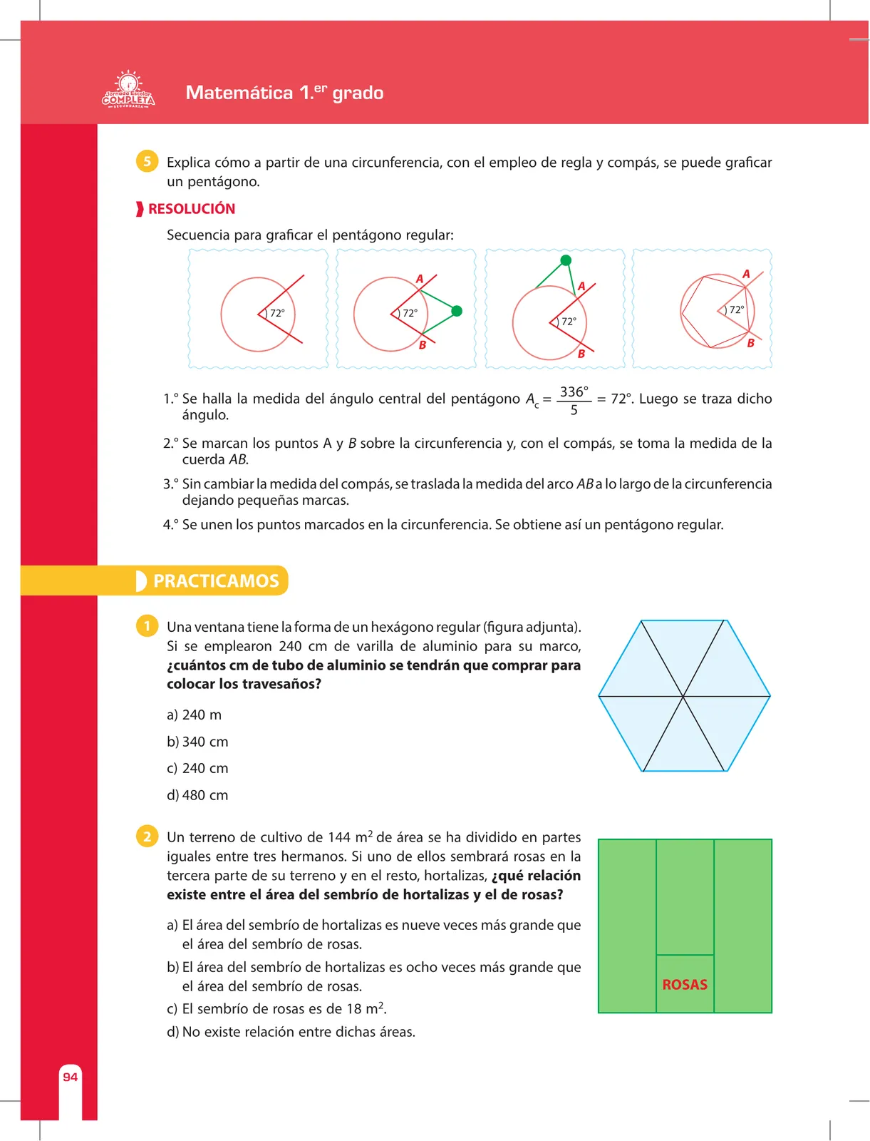 Miniatura página 94 de Matemática 1 : cuaderno de reforzamiento pedagógico - JEC · 2016