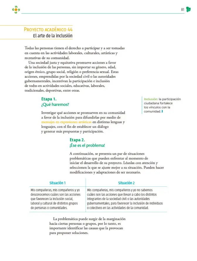 Página 82 de Colección Sk´asolil. Nuestro libro de Proyectos. Tomo III. Libro de Educación Telesecundaria Grado 2° Ciclo Escolar 2025 - 2026