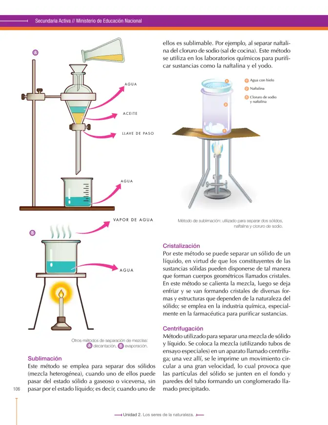 Página 106 de Ciencias Naturales 7° · Secundaria Activa