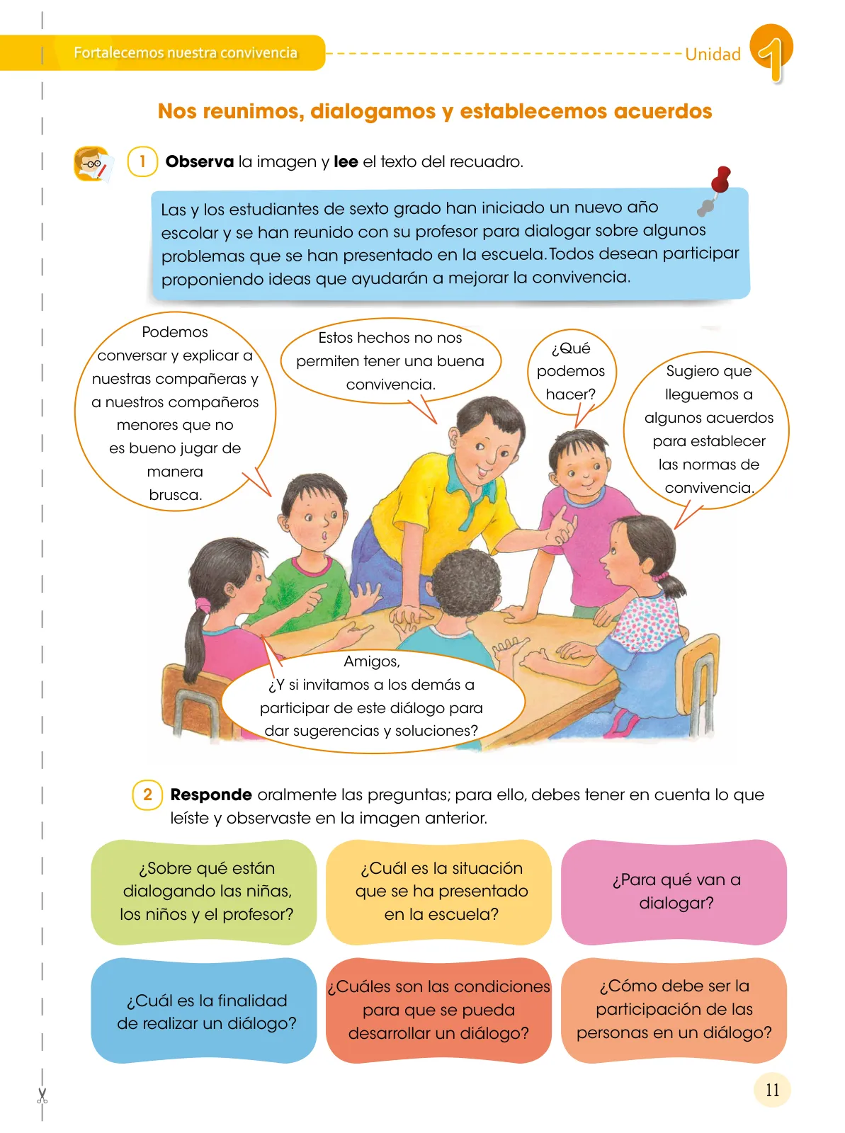 Página 12 de Comunicación 6 : cuaderno de trabajo para sexto grado de Educación Primaria 2019 · 2019