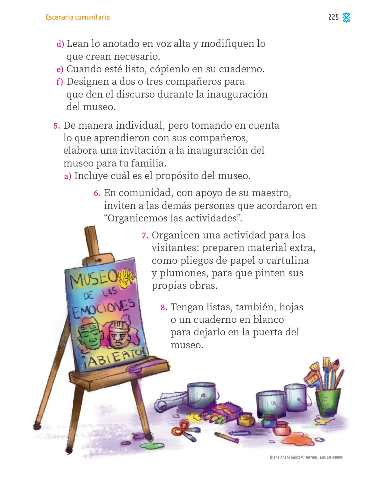 Página 226 de Proyectos Comunitarios. Libro de Educación Primaria Grado 1° Ciclo Escolar 2025 - 2026
