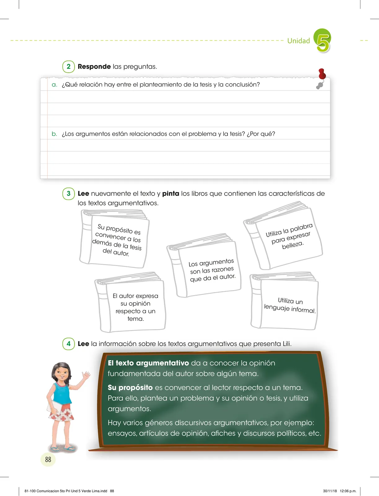 Página 90 de Comunicación : cuadernillo de trabajo 5 · 2018