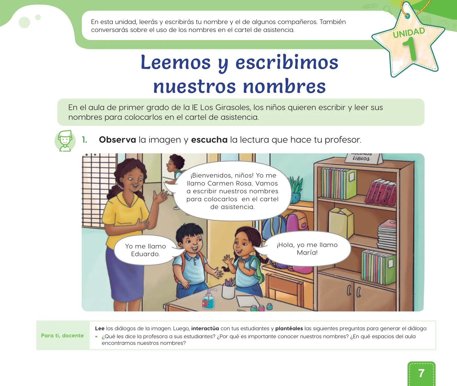 Página 9 de Cuadernillo de Comunicación 1, primer grado de Primaria · 2023