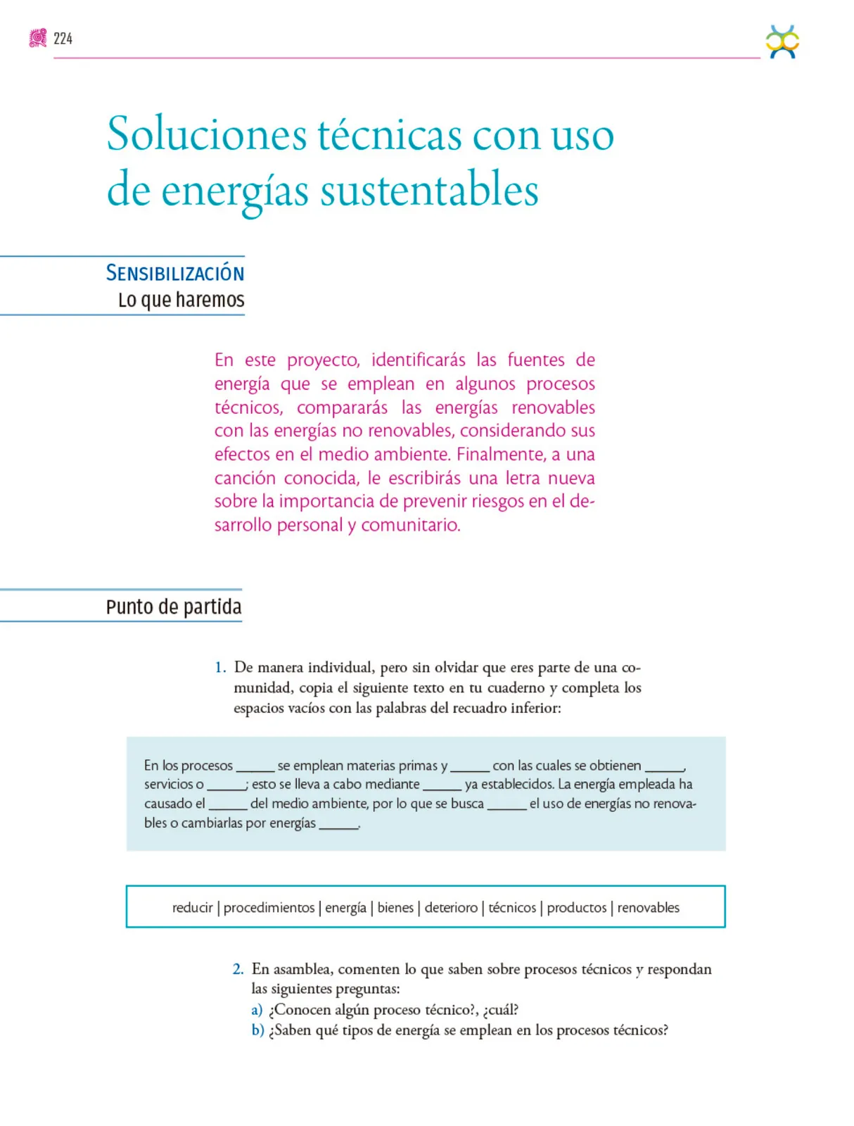 Miniatura página 225 de Colección Nanahuatzin. Nuestro libro de proyectos.   Libro de Educación Secundaria Grado 3°  Ciclo Escolar 2025 - 2026
