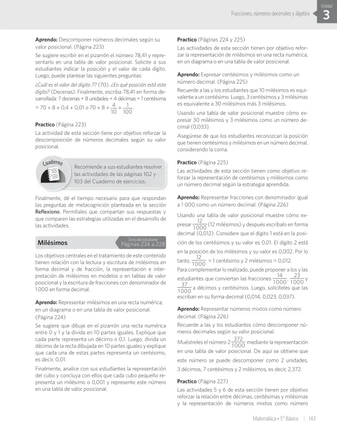 Página 55 de Matemática – Quinto Básico | Texto del Estudiante MINEDUC – Descargar PDF · 2024