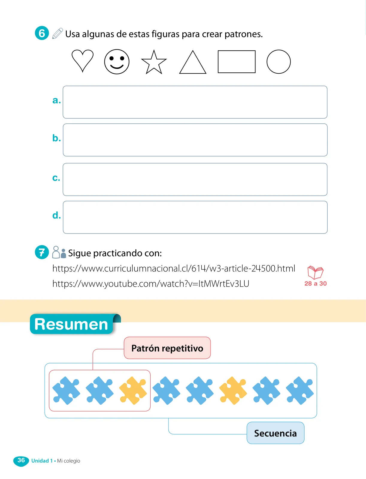 Página 38 de Matemática – Primero Básico | Texto del Estudiante MINEDUC – Descargar PDF · 2024