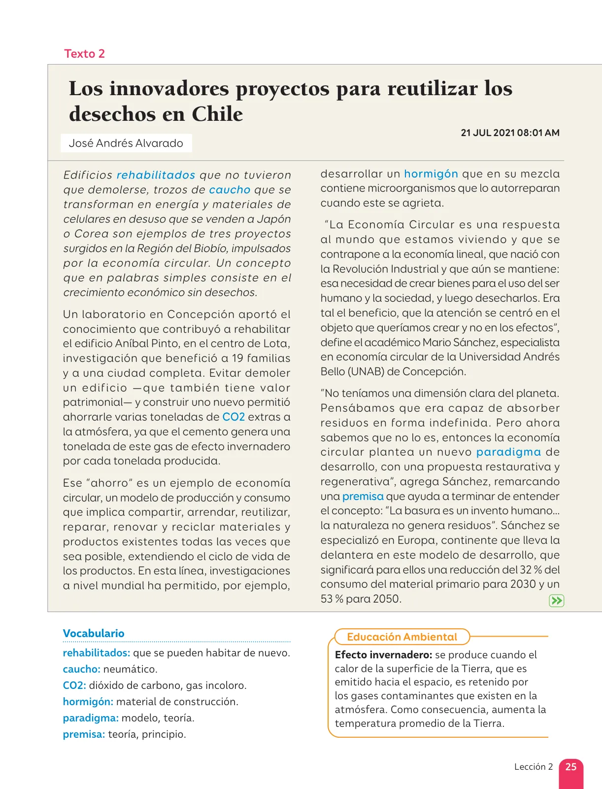 Página 27 de Lenguaje y Comunicación – Sexto Básico | Texto del Estudiante MINEDUC – Descargar PDF · 2024
