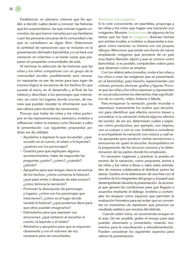 Página 51 de Modalidades de trabajo para la acción transformadora y el codiseño Libro de Educación Preescolar Grado 1°, 2°, 3° Ciclo Escolar 2025 - 2026