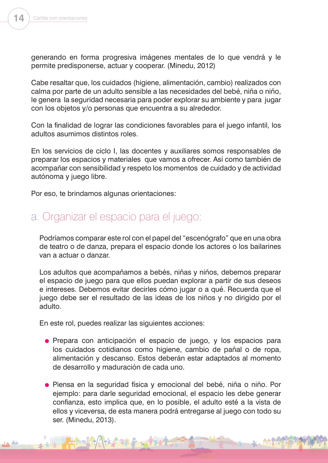 Miniatura página 16 de Juego e interacción en el hogar y en el aula. Cartilla con orientaciones para el Ciclo I de Educación Inicial · 2024