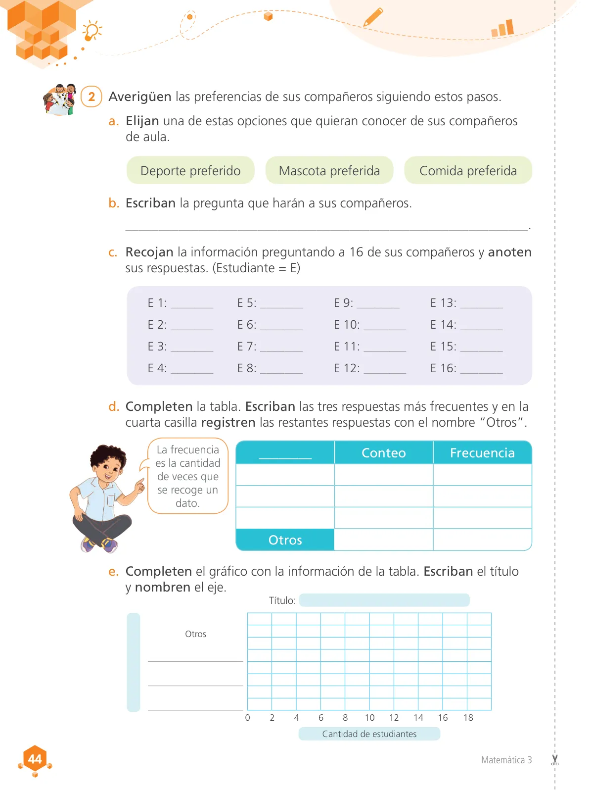 Página 46 de Matemática 3 : cuaderno de trabajo para tercer grado de Educación Primaria 2019 · 2019
