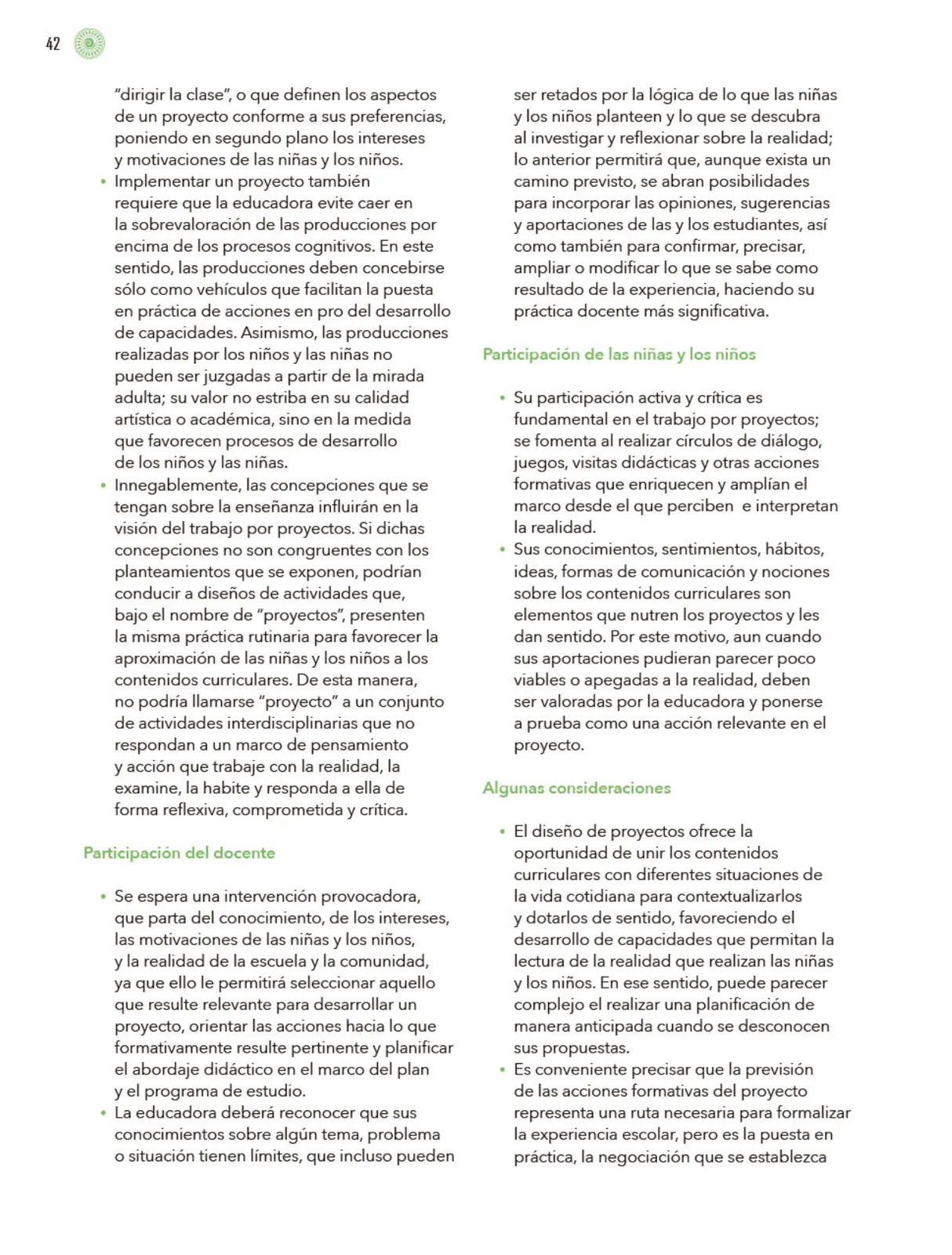 Página 43 de Modalidades de trabajo para la acción transformadora y el codiseño Libro de Educación Preescolar Grado 1°, 2°, 3° Ciclo Escolar 2025 - 2026