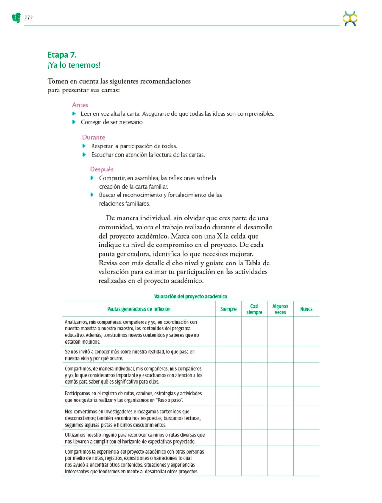 Miniatura página 273 de Colección Ximhai. Nuestro libro de Proyectos. Tomo I.   Libro de Educación Telesecundaria Grado 1°  Ciclo Escolar 2025 - 2026