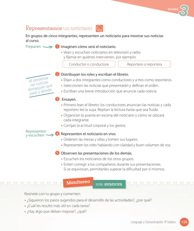 Página 127 de Lenguaje y Comunicación – Cuarto Básico | Texto del Estudiante MINEDUC – Descargar PDF · 2024