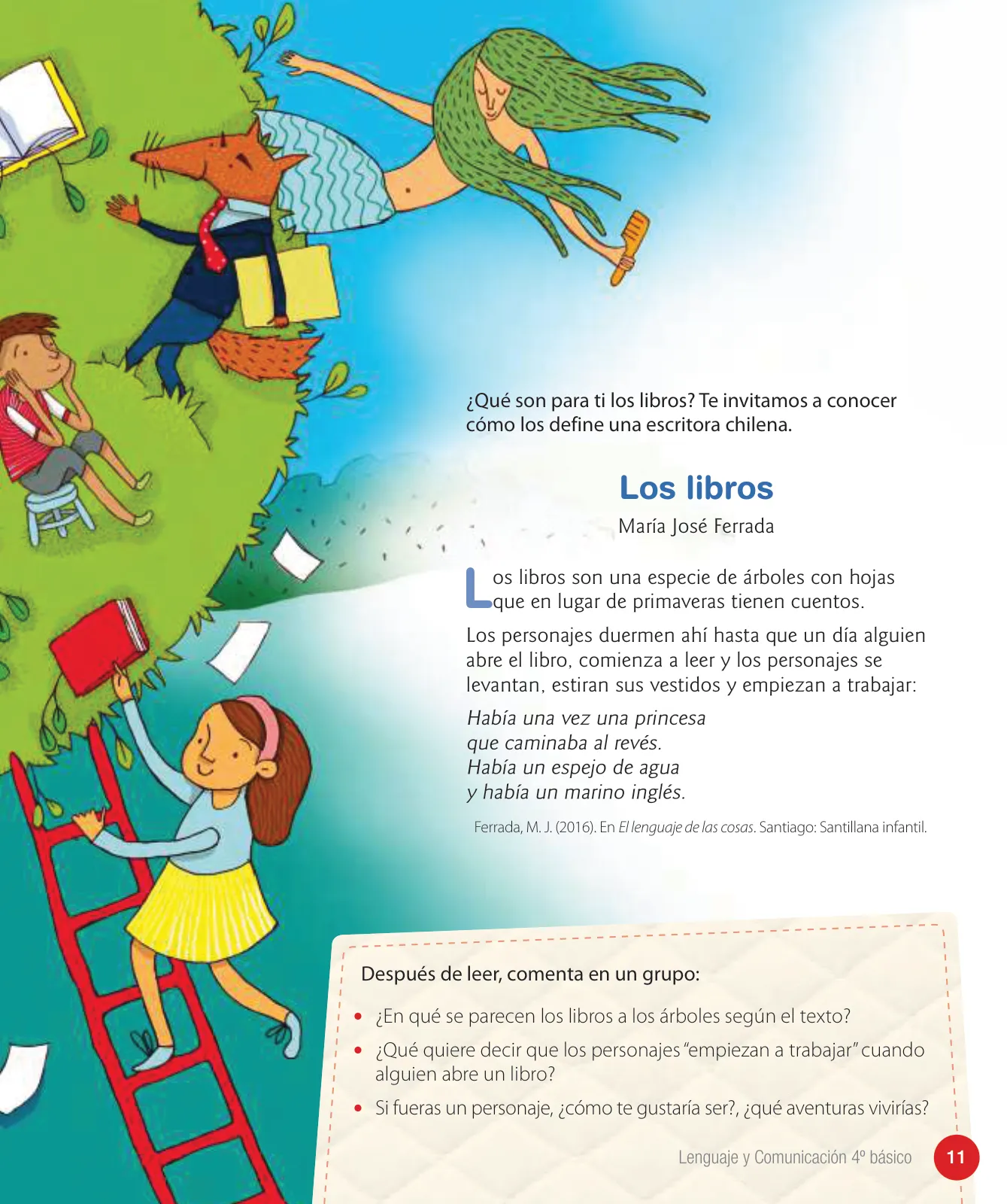 Página 13 de Lenguaje y Comunicación – Cuarto Básico | Texto del Estudiante MINEDUC – Descargar PDF · 2024