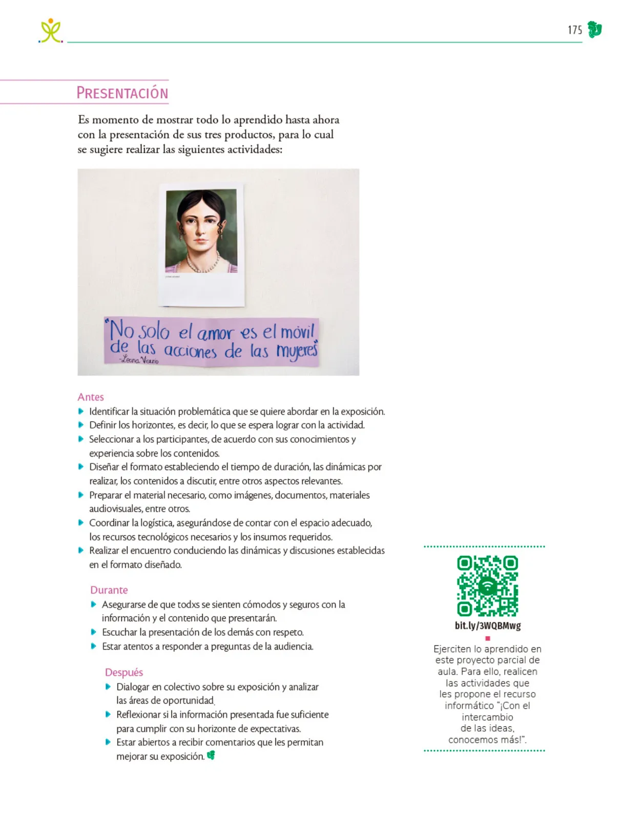Miniatura página 176 de Colección Ximhai. Nuestro libro de Proyectos.  Tomo III.  Libro de Educación Telesecundaria Grado 1°  Ciclo Escolar 2025 - 2026