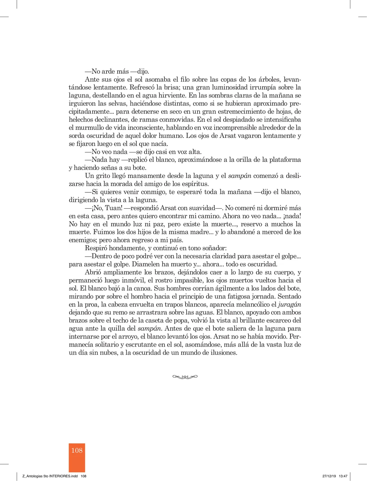 Página 110 de Antología literaria 5 · 2019