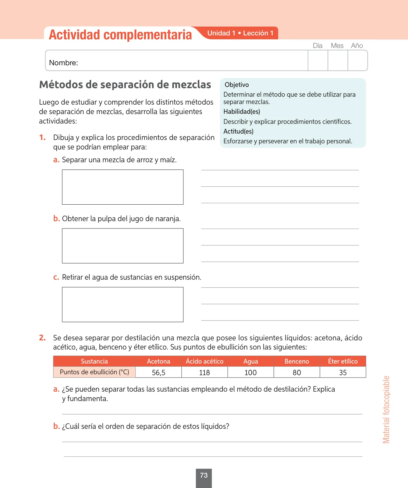 Página 74 de Ciencias Naturales – Séptimo Básico | Texto del Estudiante MINEDUC – Descargar PDF · 2024