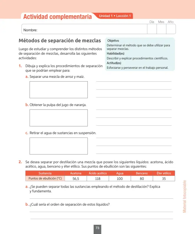 Página 74 de Ciencias Naturales – Séptimo Básico | Texto del Estudiante MINEDUC – Descargar PDF · 2024