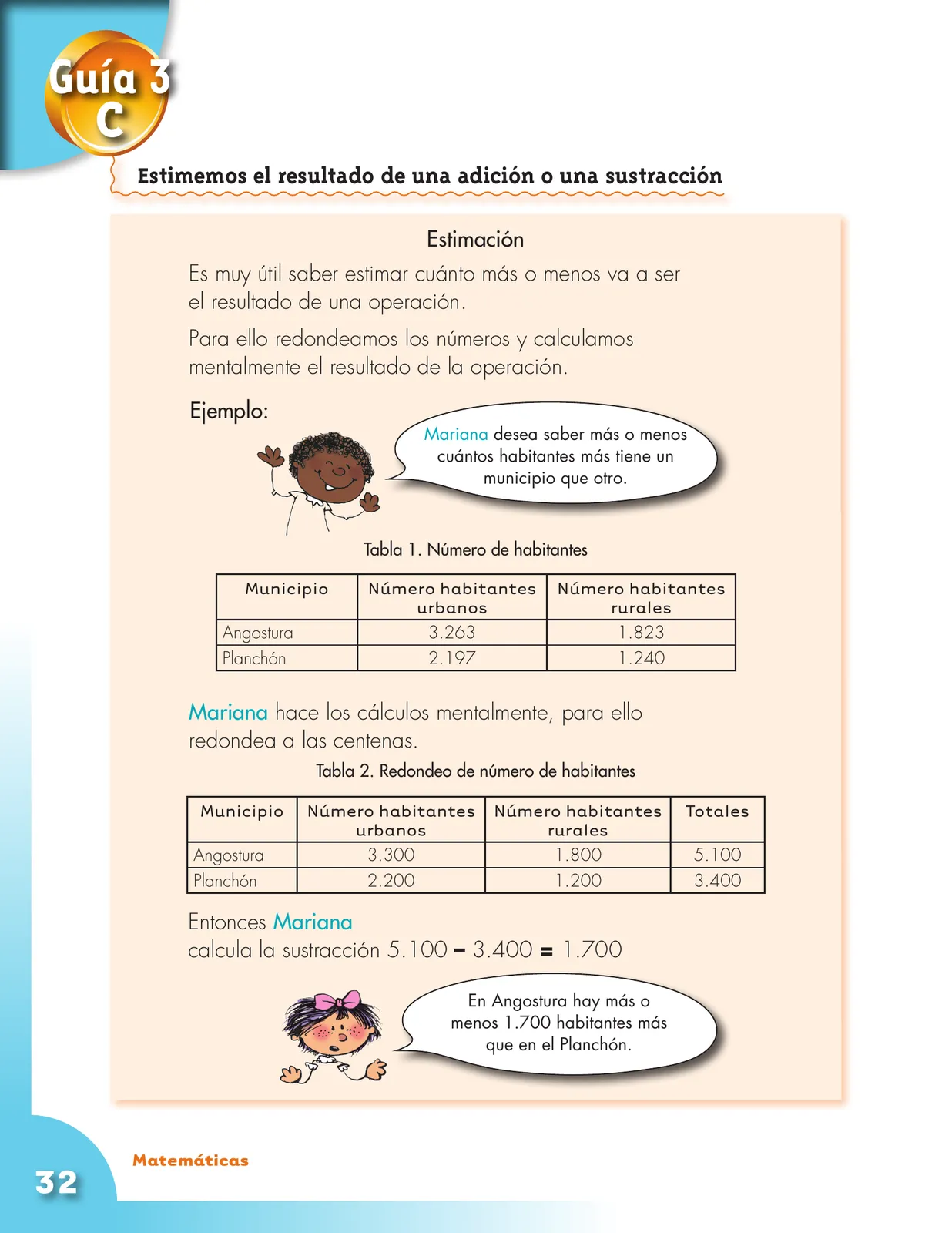 Página 32 de Matematica 3° · Cartilla 01