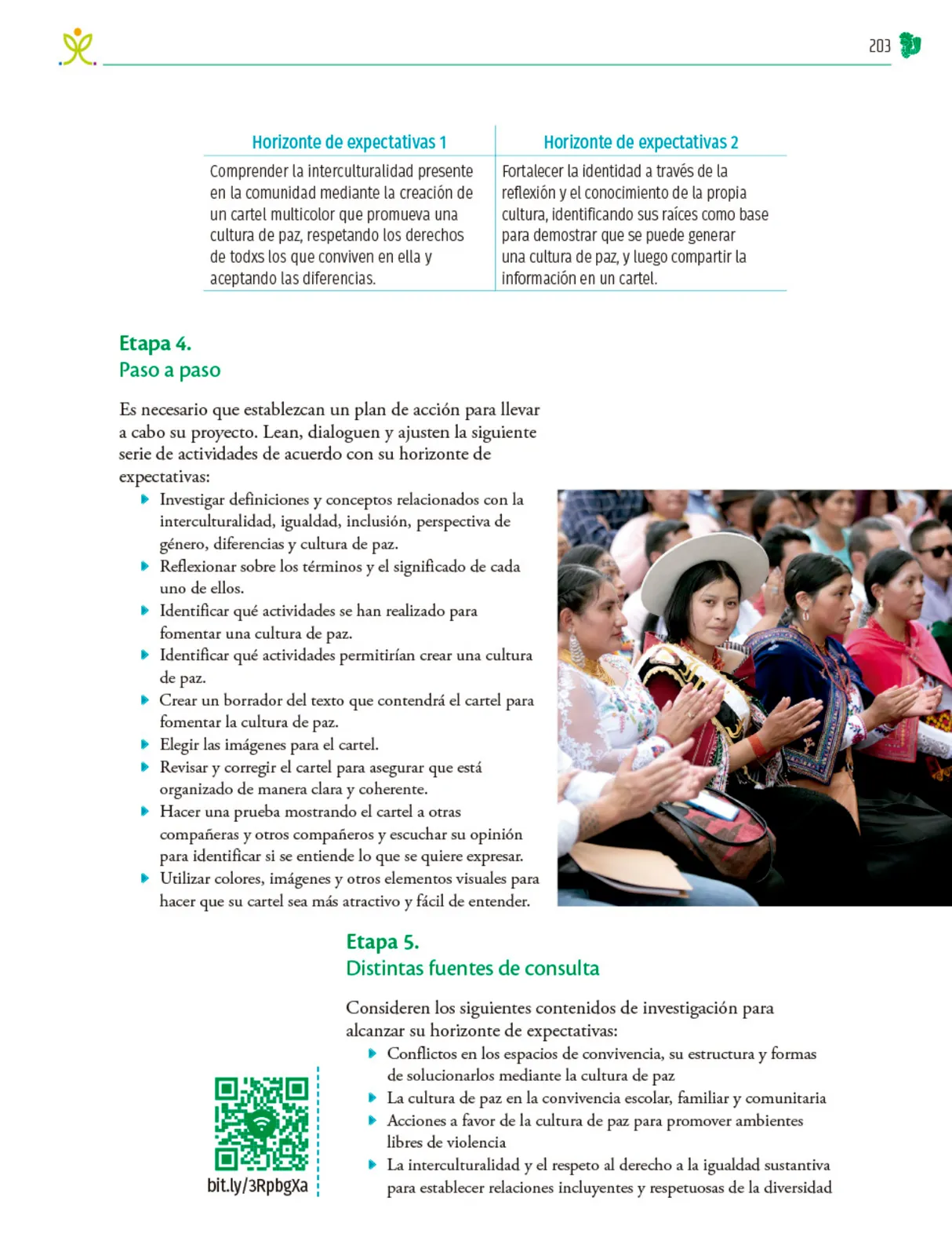 Miniatura página 204 de Colección Ximhai. Nuestro libro de Proyectos.  Tomo III.  Libro de Educación Telesecundaria Grado 1°  Ciclo Escolar 2025 - 2026