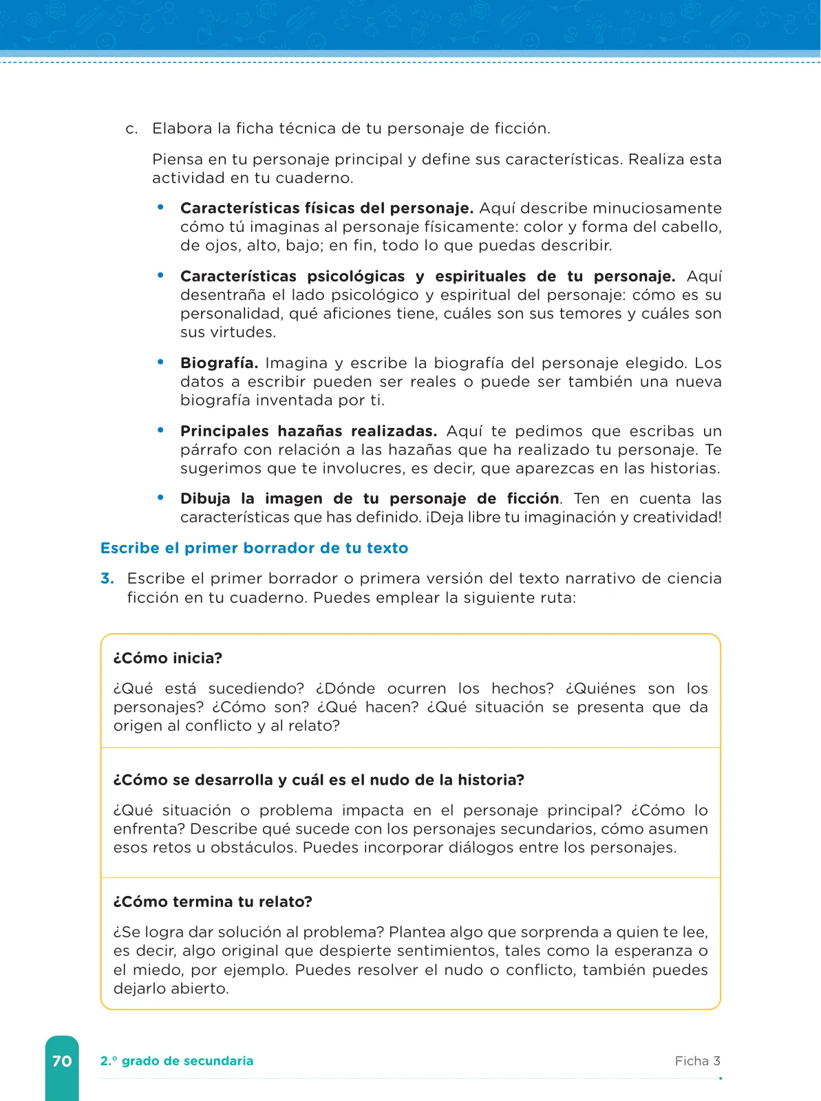 Página 72 de Fichas de aprendizaje de Comunicación 2 · 2024