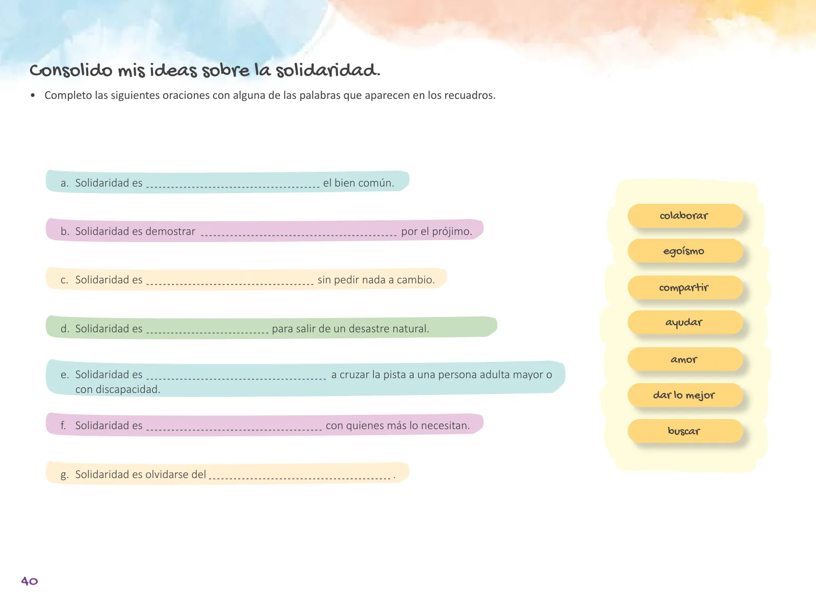 Página 42 de Cuadernillo de Tutoría 6 : sexto grado de Educación Primaria · 2021