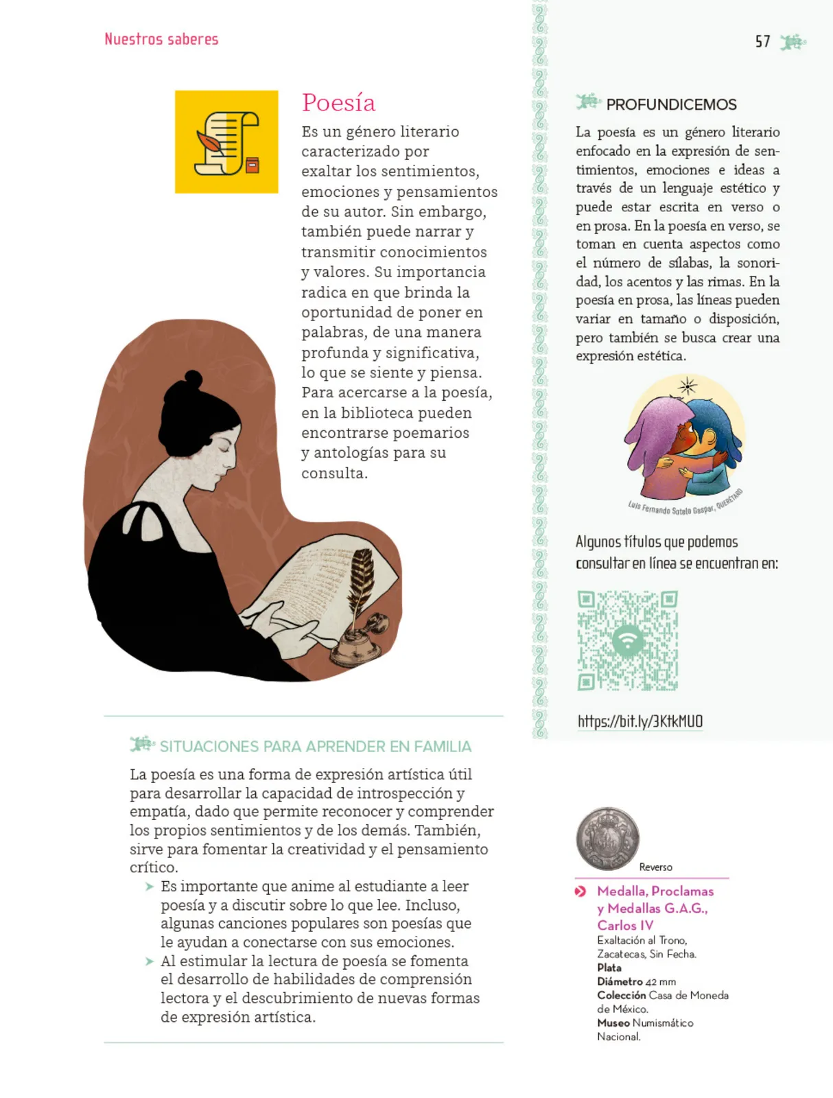 Miniatura página 58 de Nuestros saberes: Libro para alumnos, maestros y familia.   Libro de Educación Primaria Grado 5°  Ciclo Escolar 2025 - 2026