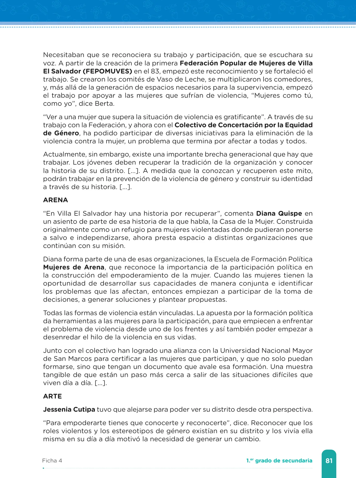 Miniatura página 83 de Fichas de aprendizaje de Comunicación 1 · 2024