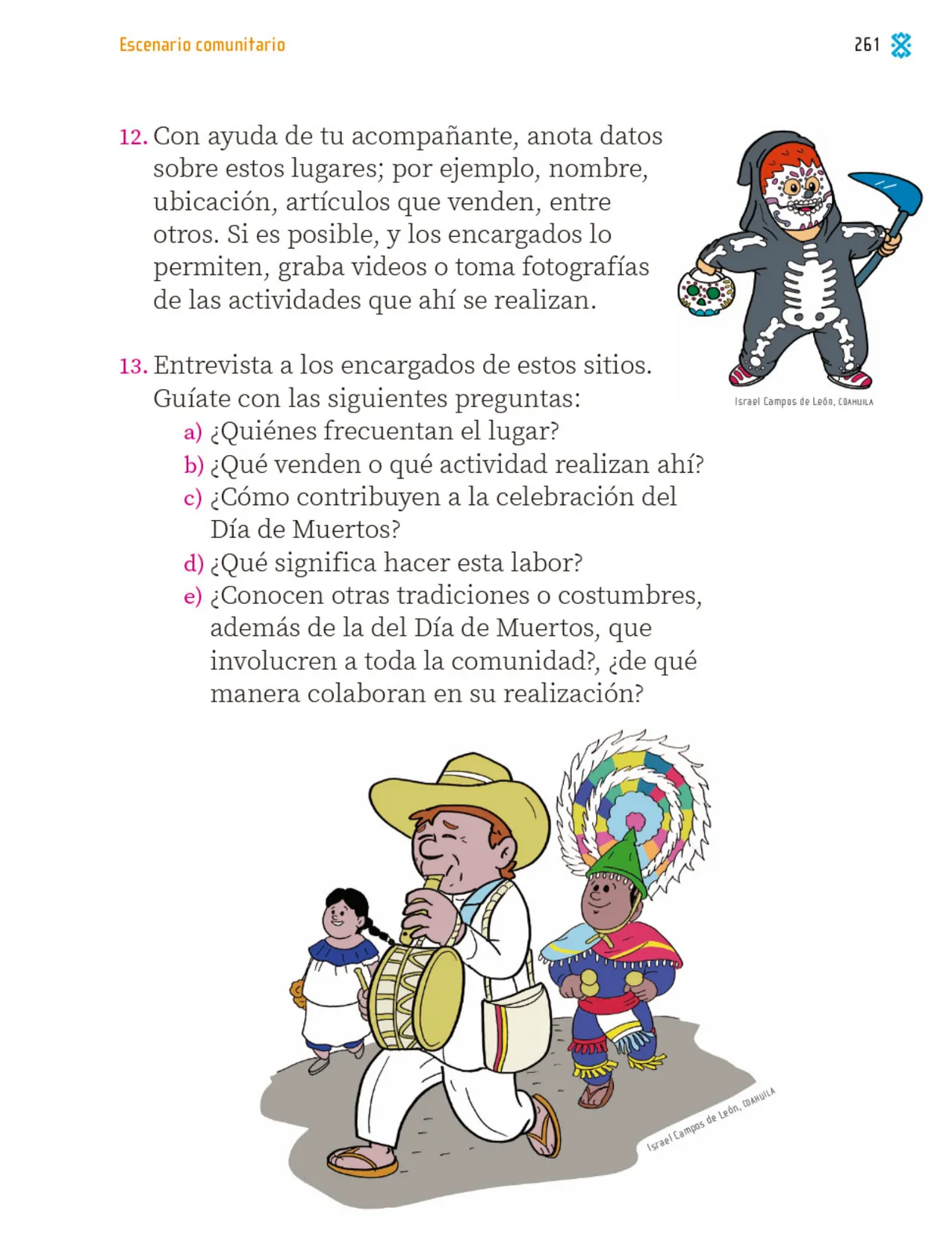 Página 262 de Proyectos Comunitarios.   Libro de Educación Primaria Grado 1°  Ciclo Escolar 2025 - 2026