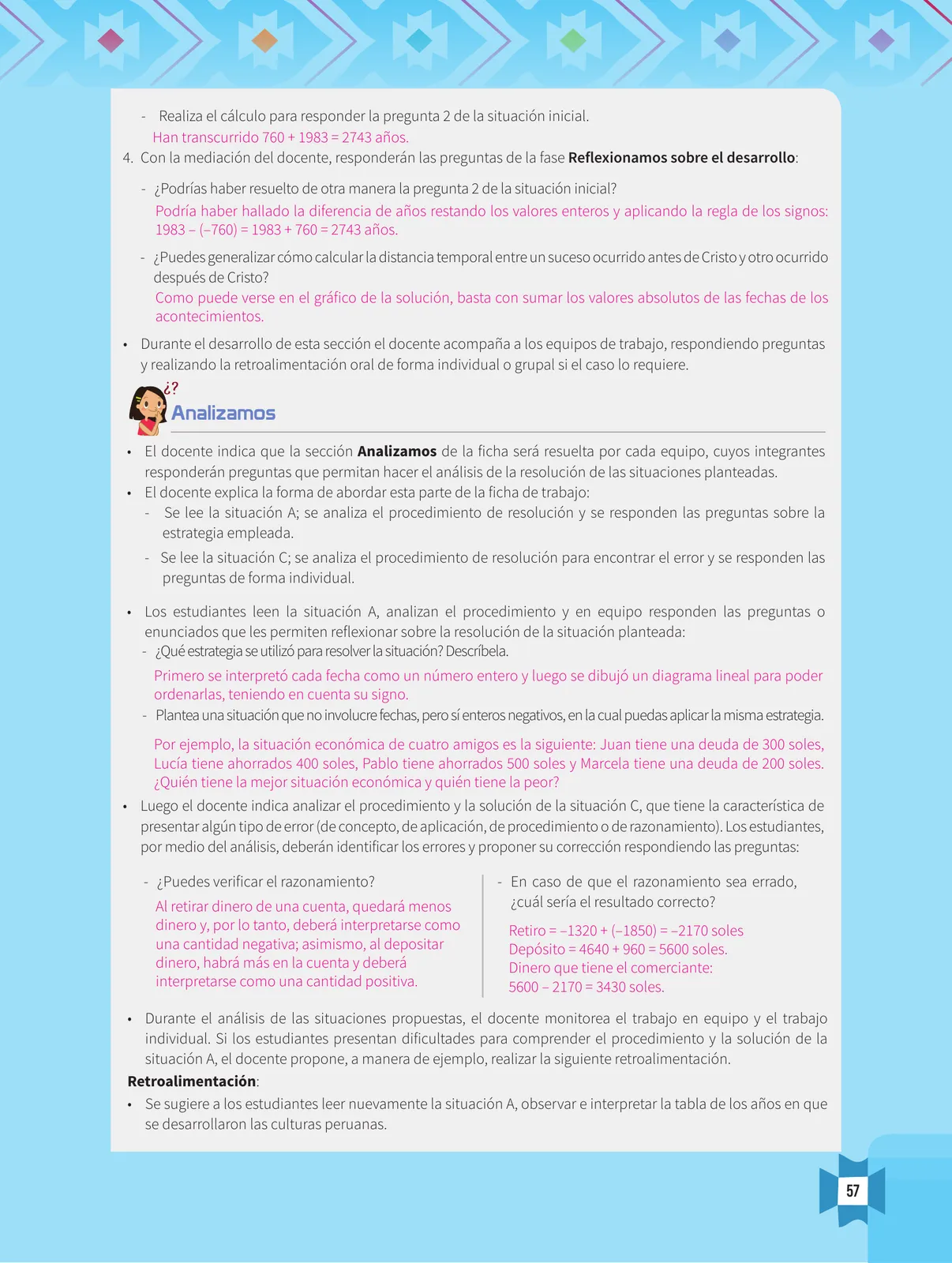 Página 59 de Resolvamos problemas 1 : manual para el docente 2018 · 2018