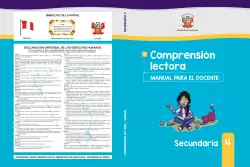 Portada de Comprensión lectora 4 : manual para el docente de cuarto grado de Secundaria · 2017