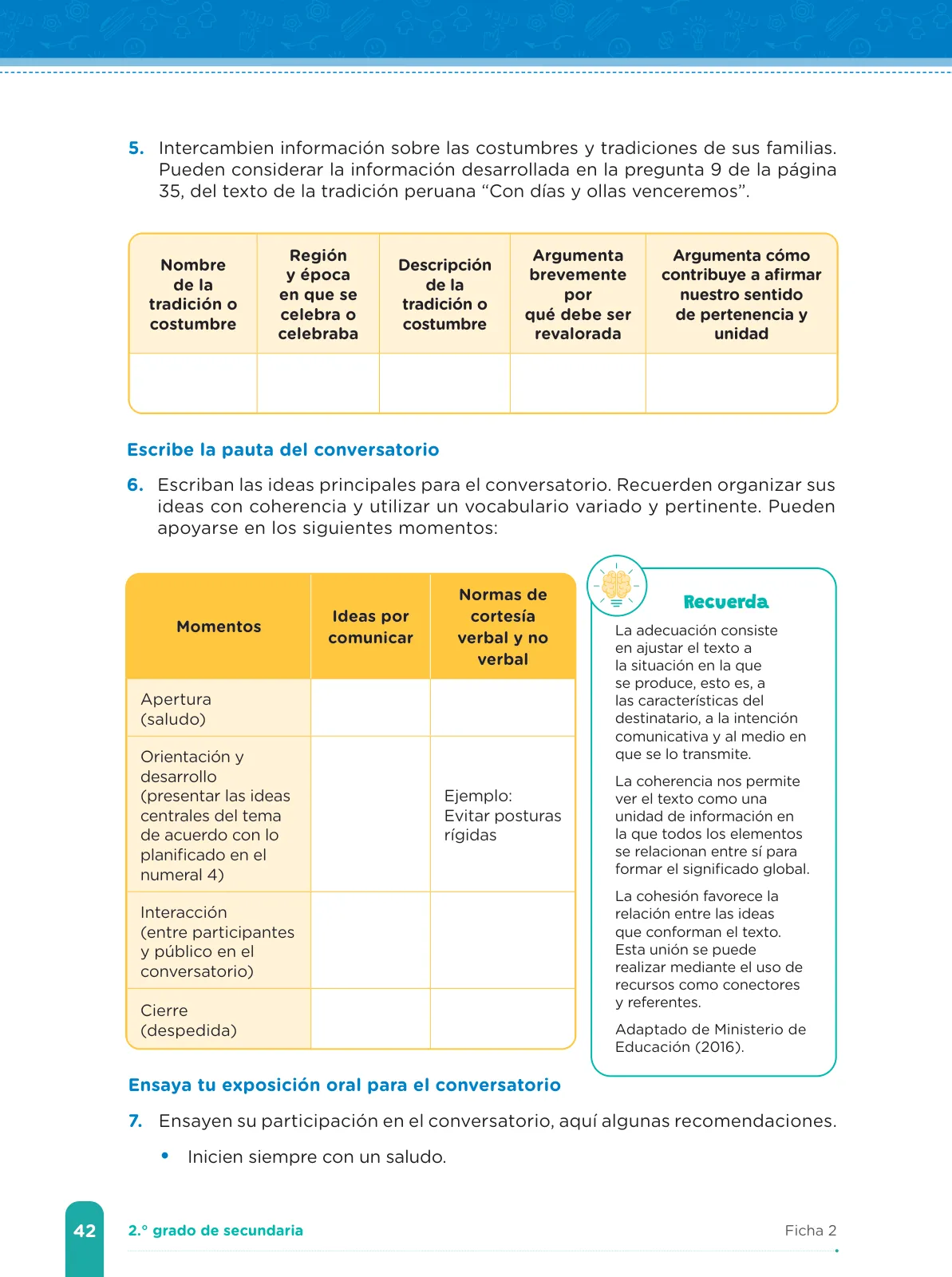 Miniatura página 44 de Fichas de aprendizaje de Comunicación 2 · 2024
