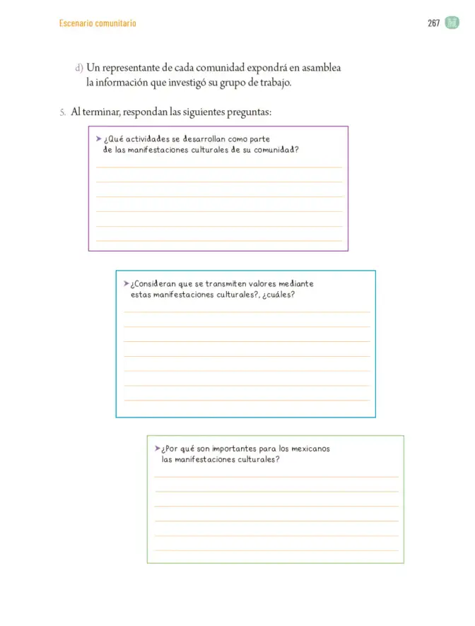 Página 270 de Proyectos Comunitarios. Libro de Educación Primaria Grado 6° Ciclo Escolar 2025 - 2026