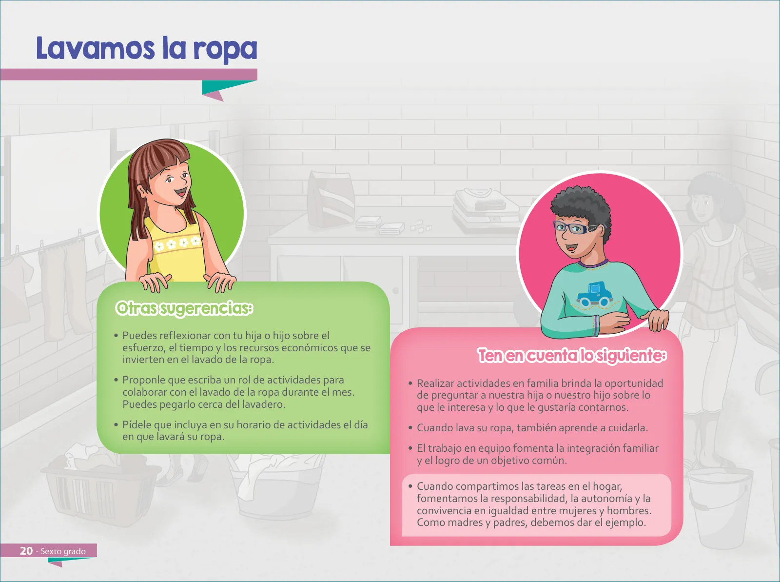 Miniatura página 22 de Aprendemos juntos en familia : guía dirigida a madres y padres. Sexto grado de Educación Primaria · 2019