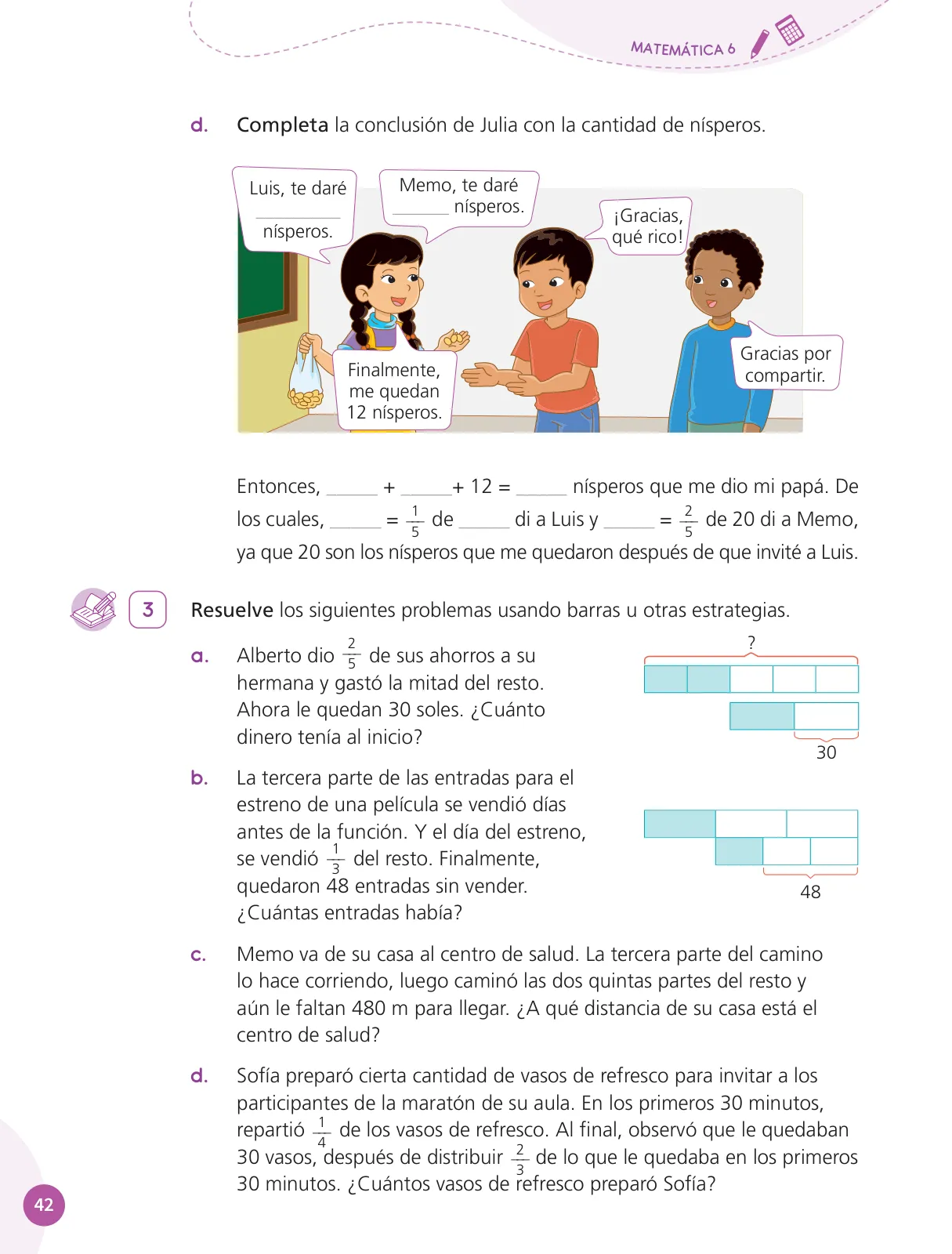 Miniatura página 44 de Cuadernillo de Matemática 6, sexto grado de Primaria ﻿ · 2023