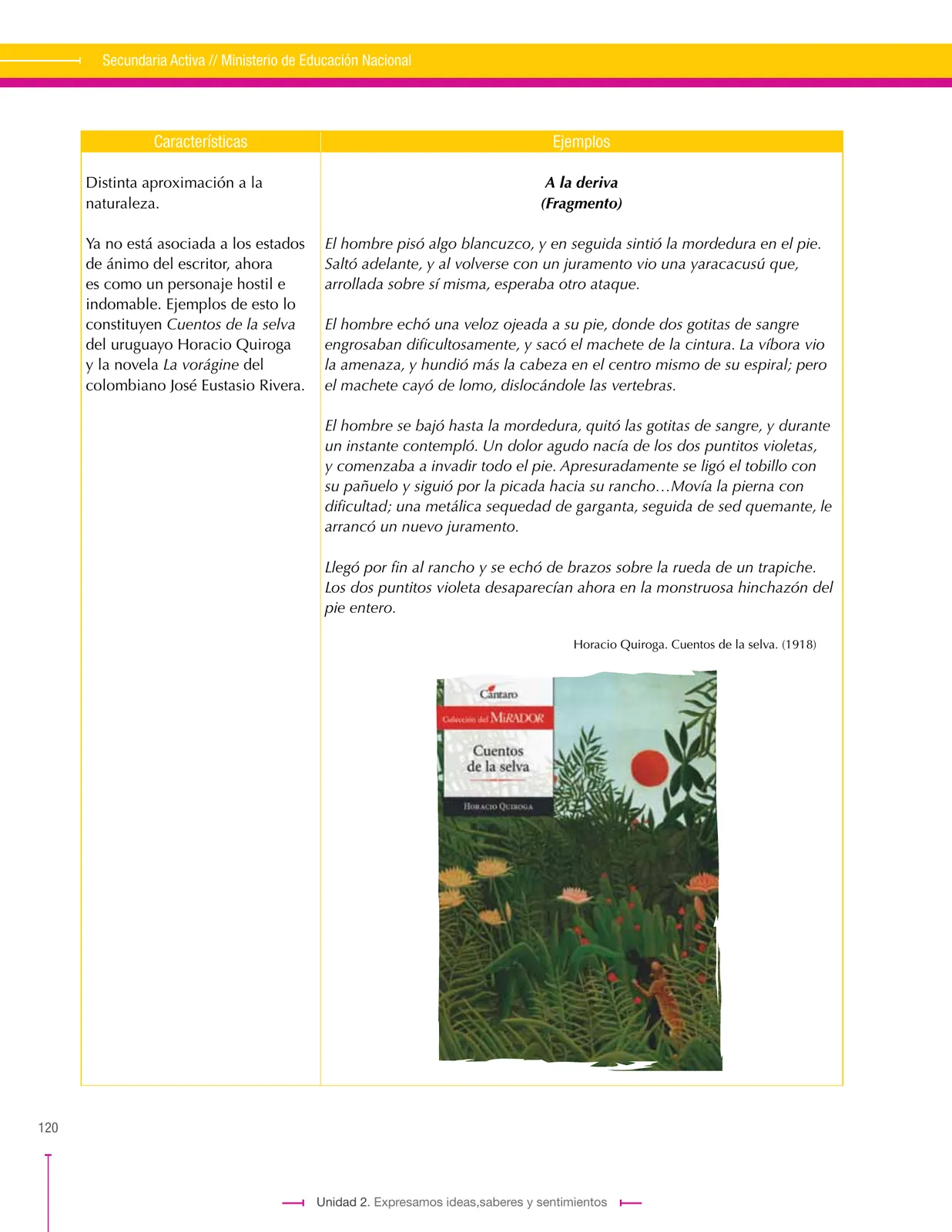 Miniatura página 120 de Lenguaje 9° · Secundaria Activa