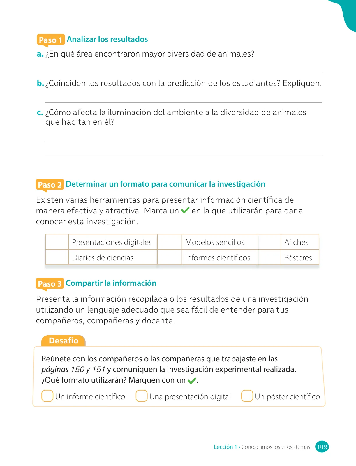 Página 151 de Ciencias Naturales – Cuarto Básico | Texto del Estudiante MINEDUC – Descargar PDF · 2024