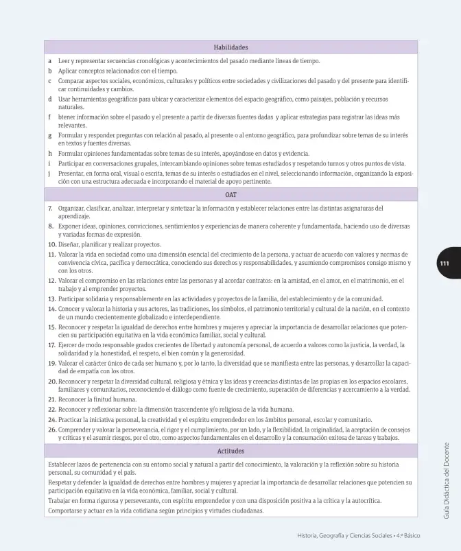 Página 8 de Historia, Geografía y Ciencias Sociales – Cuarto Básico | Texto del Estudiante MINEDUC – Descargar PDF · 2024