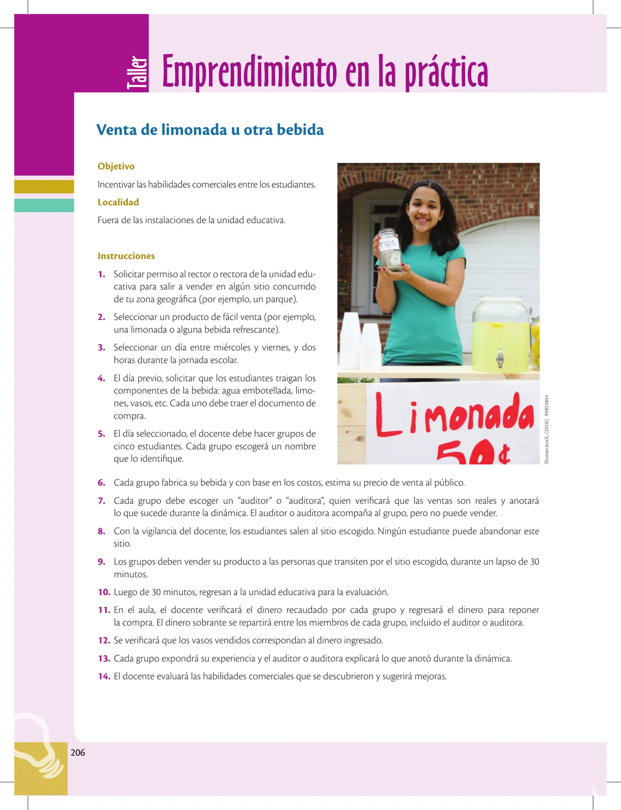 Página 206 de Emprendimiento Y Gestion · 1ro BGU · 2019