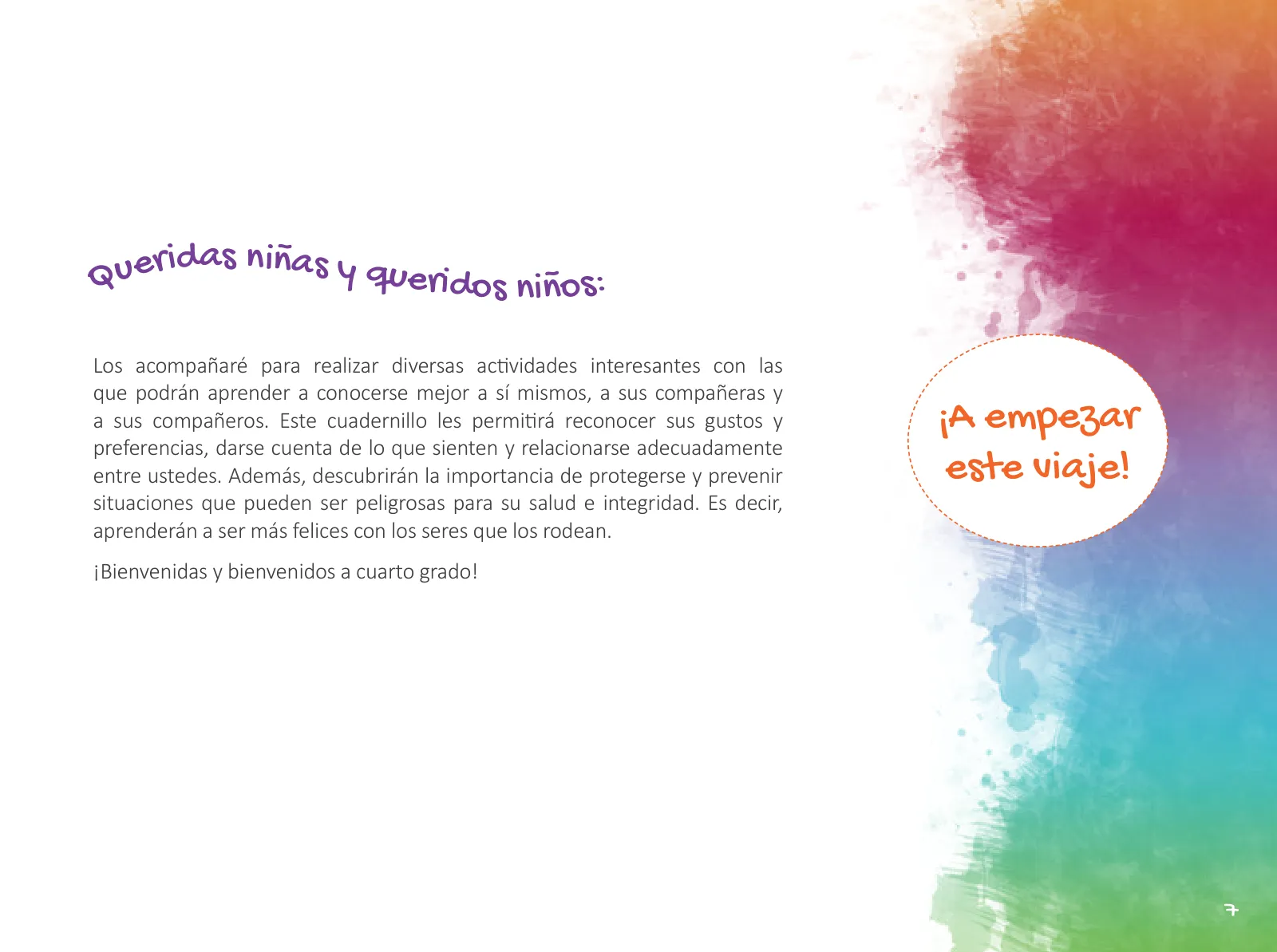 Miniatura página 9 de Cuadernillo de Tutoría 4 : cuarto grado de Educación Primaria · 2021