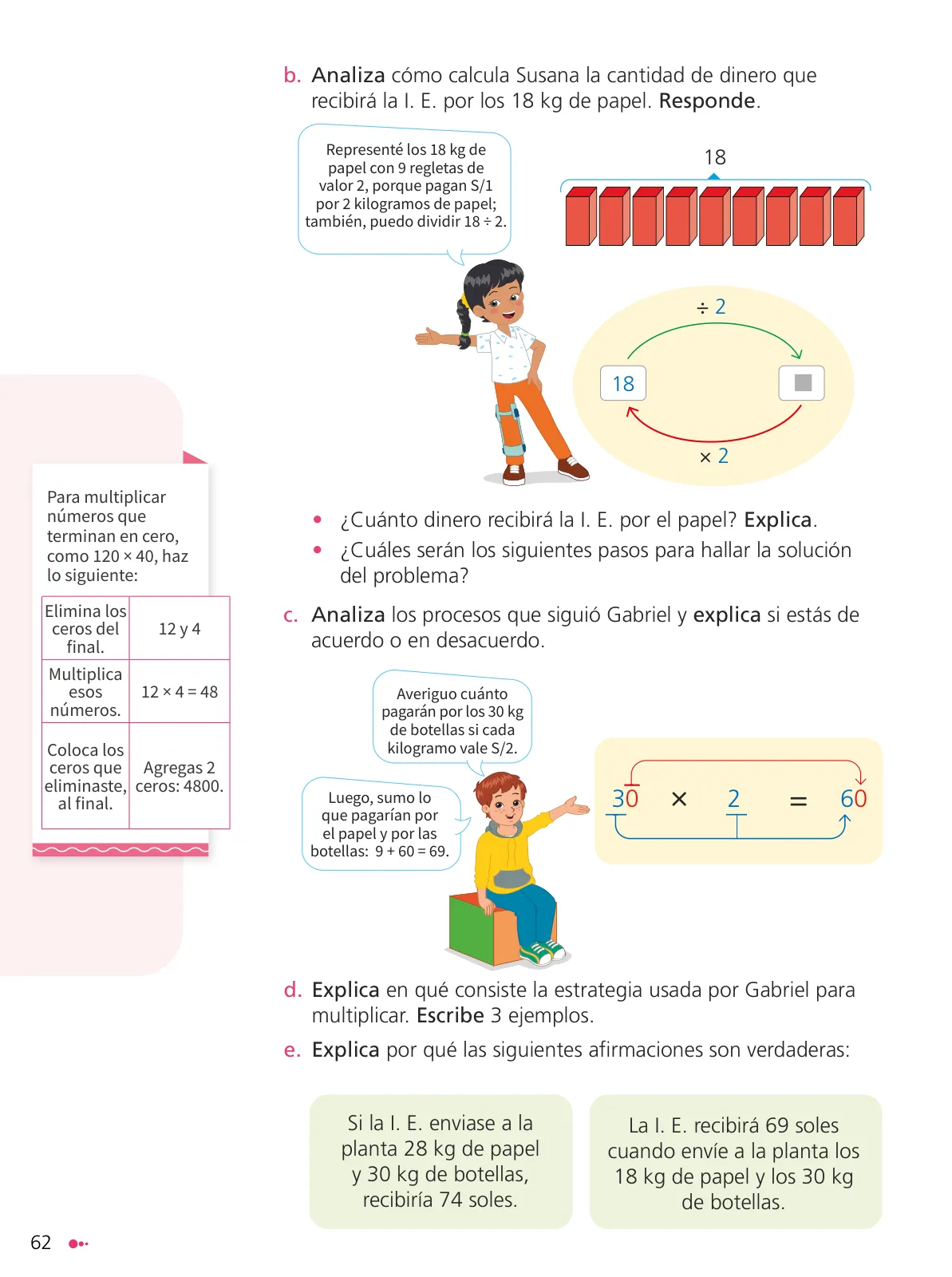 Página 64 de Texto de Matemática 4. Cuarto grado de Primaria · 2024