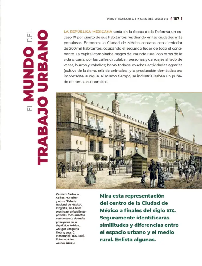 Página 188 de Historia del pueblo mexicano. Multigrado Libro de Educación Telesecundaria Grado 1° Ciclo Escolar 2025 - 2026