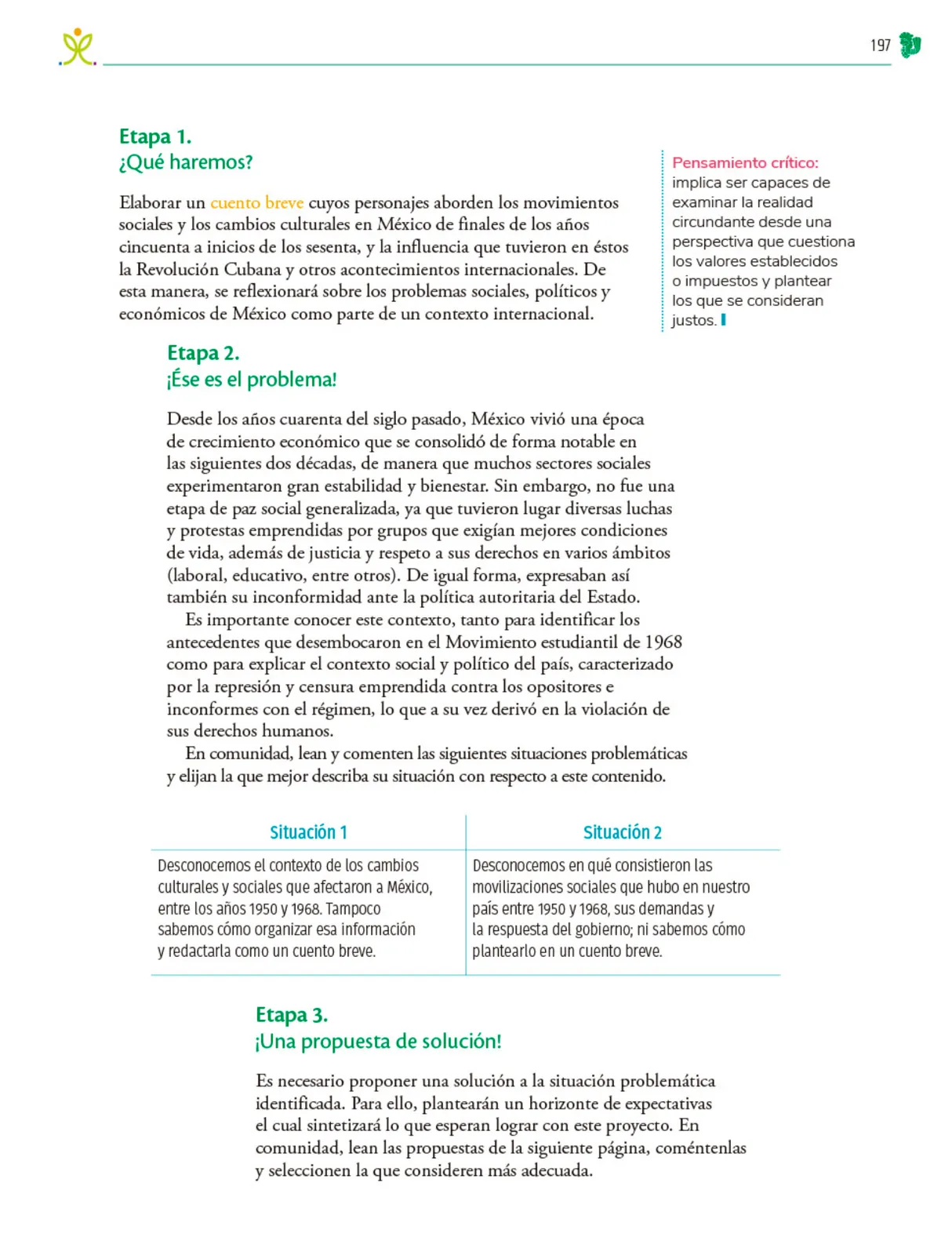 Página 198 de Colección Sk´asolil. Nuestro libro de Proyectos.  Tomo III.  Libro de Educación Telesecundaria Grado 2°  Ciclo Escolar 2025 - 2026