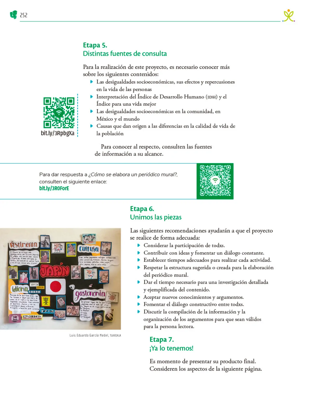 Página 253 de Colección Ximhai. Nuestro libro de Proyectos. Tomo I.   Libro de Educación Telesecundaria Grado 1°  Ciclo Escolar 2025 - 2026