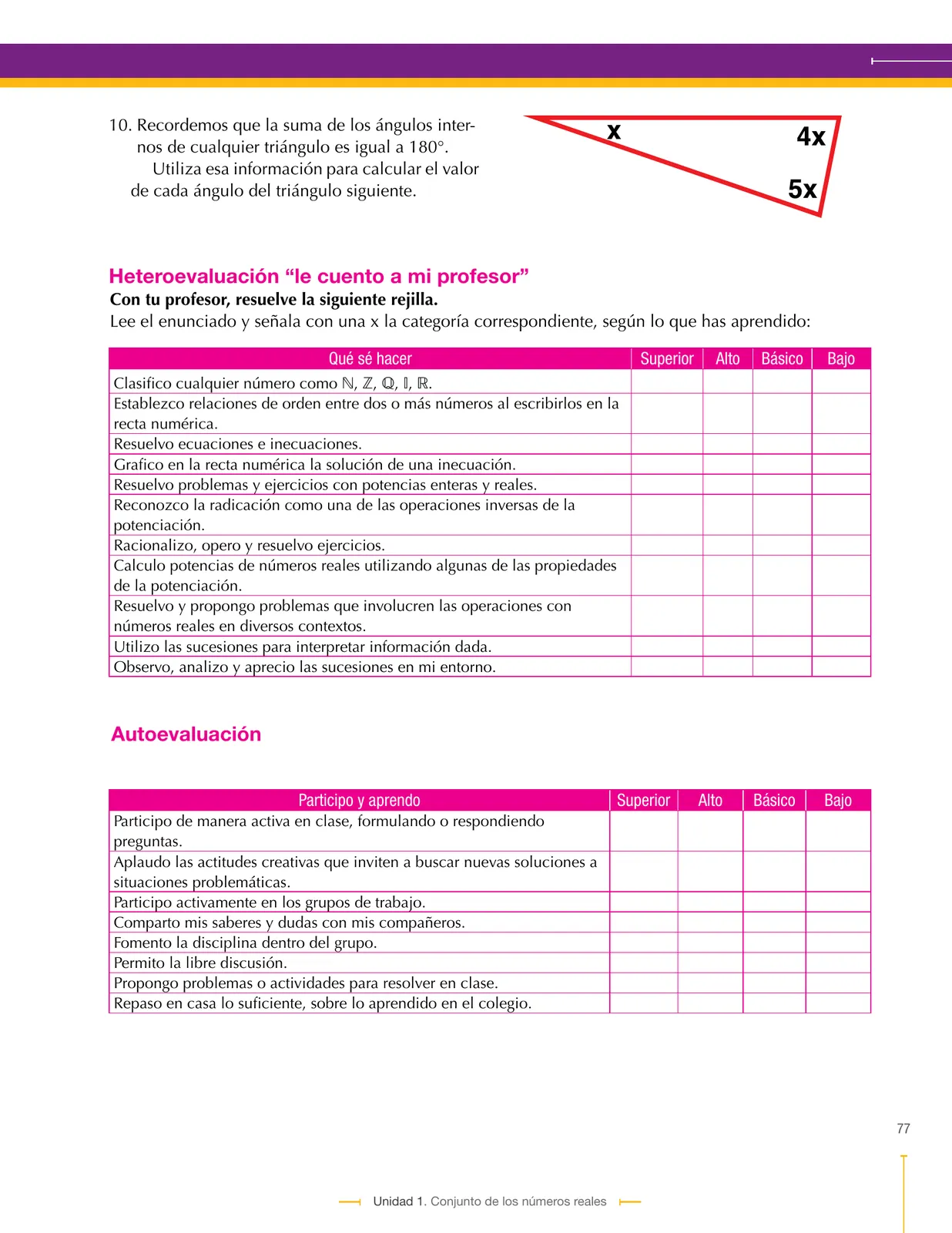 Página 77 de Matematica 9° · Secundaria Activa