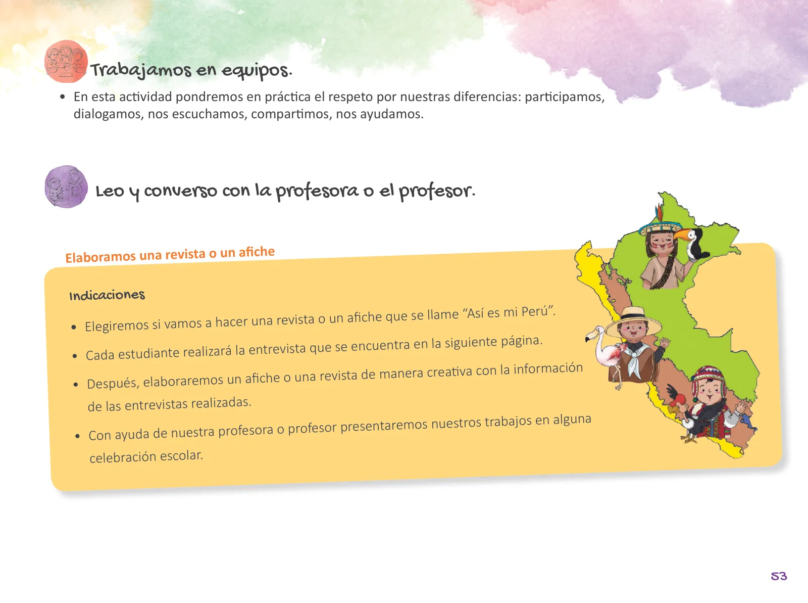 Miniatura página 55 de Cuadernillo de Tutoría Segundo Grado Educación Primaria 2019 · 2019