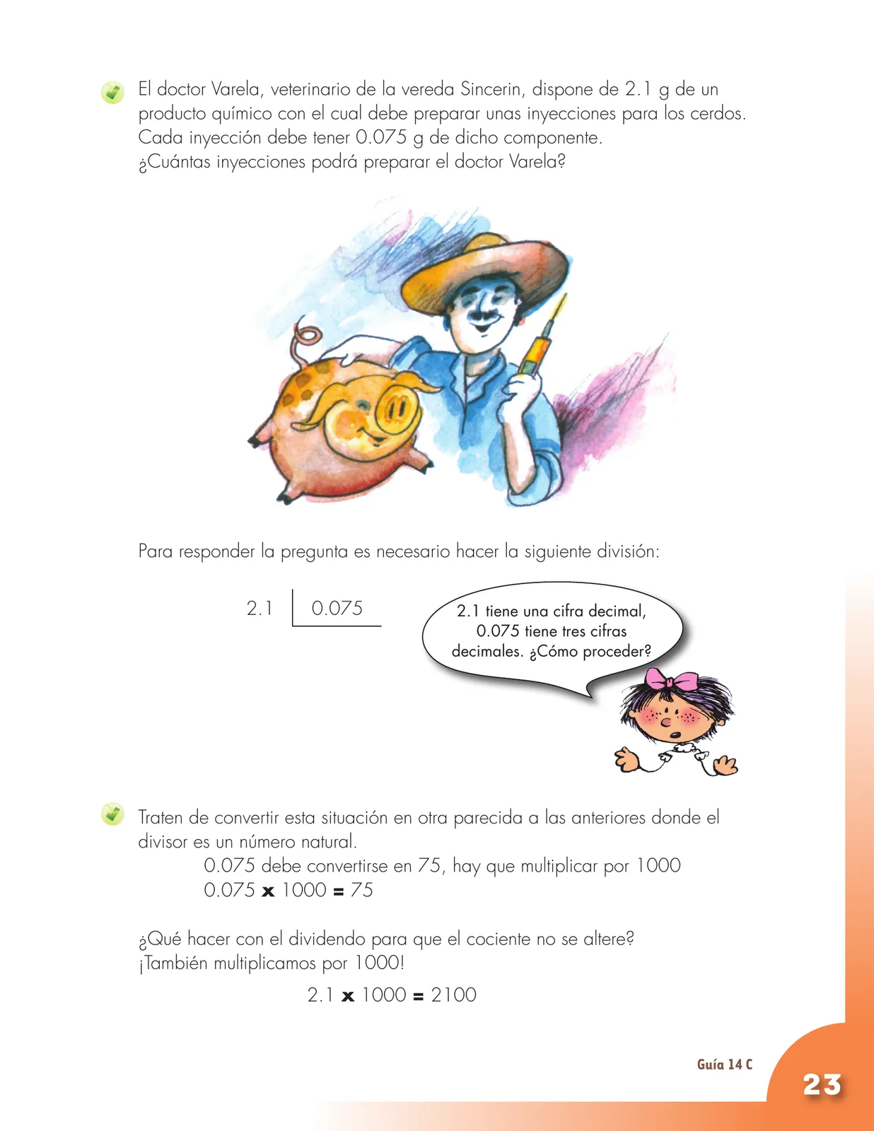 Miniatura página 23 de Matematica 5° · Cartilla 03