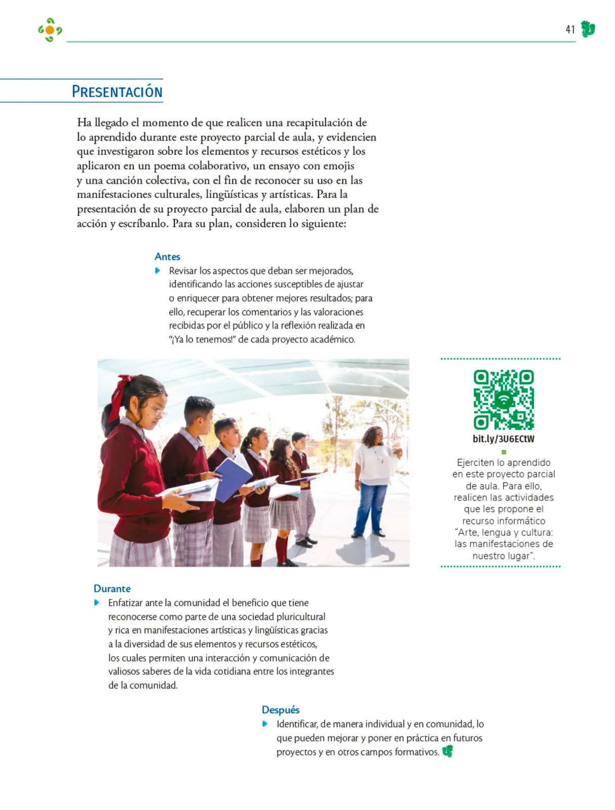Página 42 de Colección Nanahuatzin. Nuestro libro de Proyectos.  Tomo II.  Libro de Educación Telesecundaria Grado 3°  Ciclo Escolar 2025 - 2026