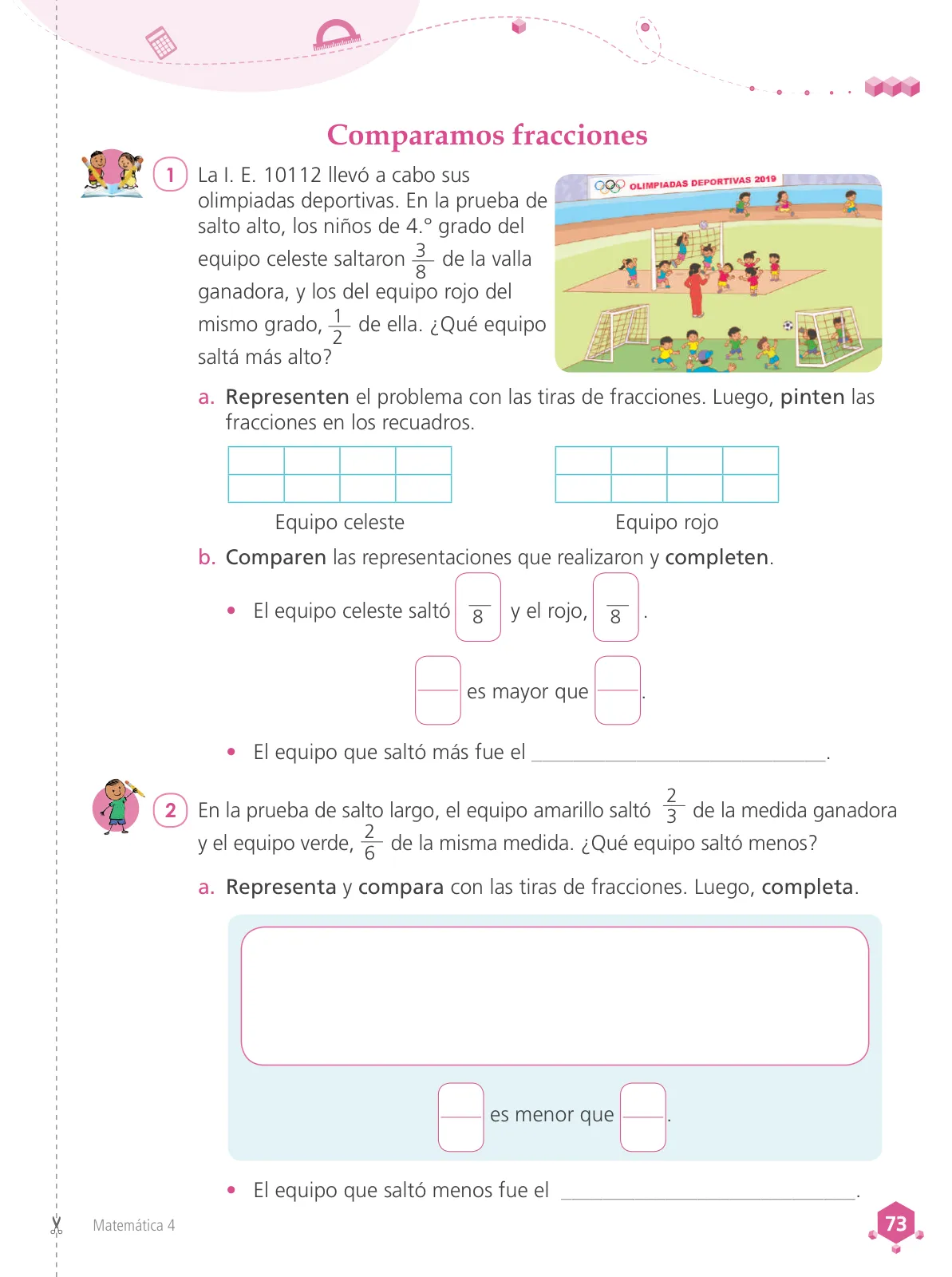 Miniatura página 75 de Matemática 4 : cuaderno de trabajo para cuarto grado de Educación Primaria 2019 · 2019